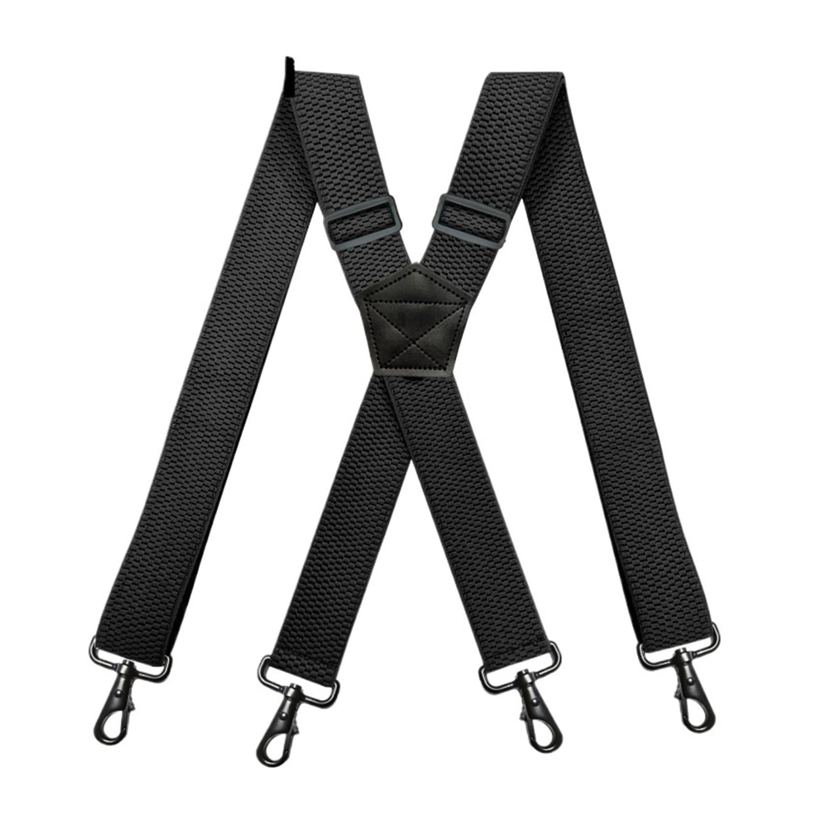 Tirantes Hombre Men's Suspender Black Hook Buckle 4 Clips Straps X-shaped Braces Corn Grain Stretch Suspenders Male Jockstrap