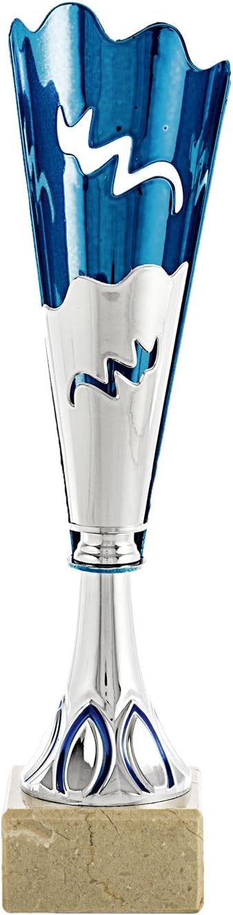 PALLART 7113 – 3 Trophy with Sports Design Brackets Wave Openwork 29 cm, Silver, One Size