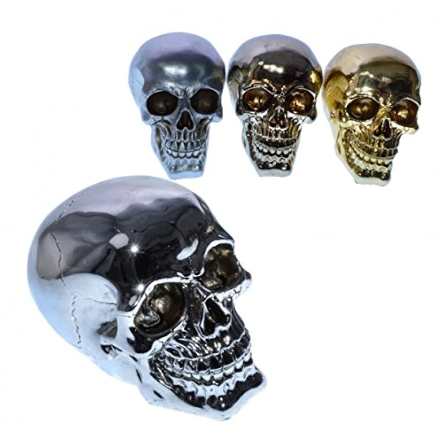 Amazon.co.jp: ゴシックスカルオーナメントフィギュアバンク