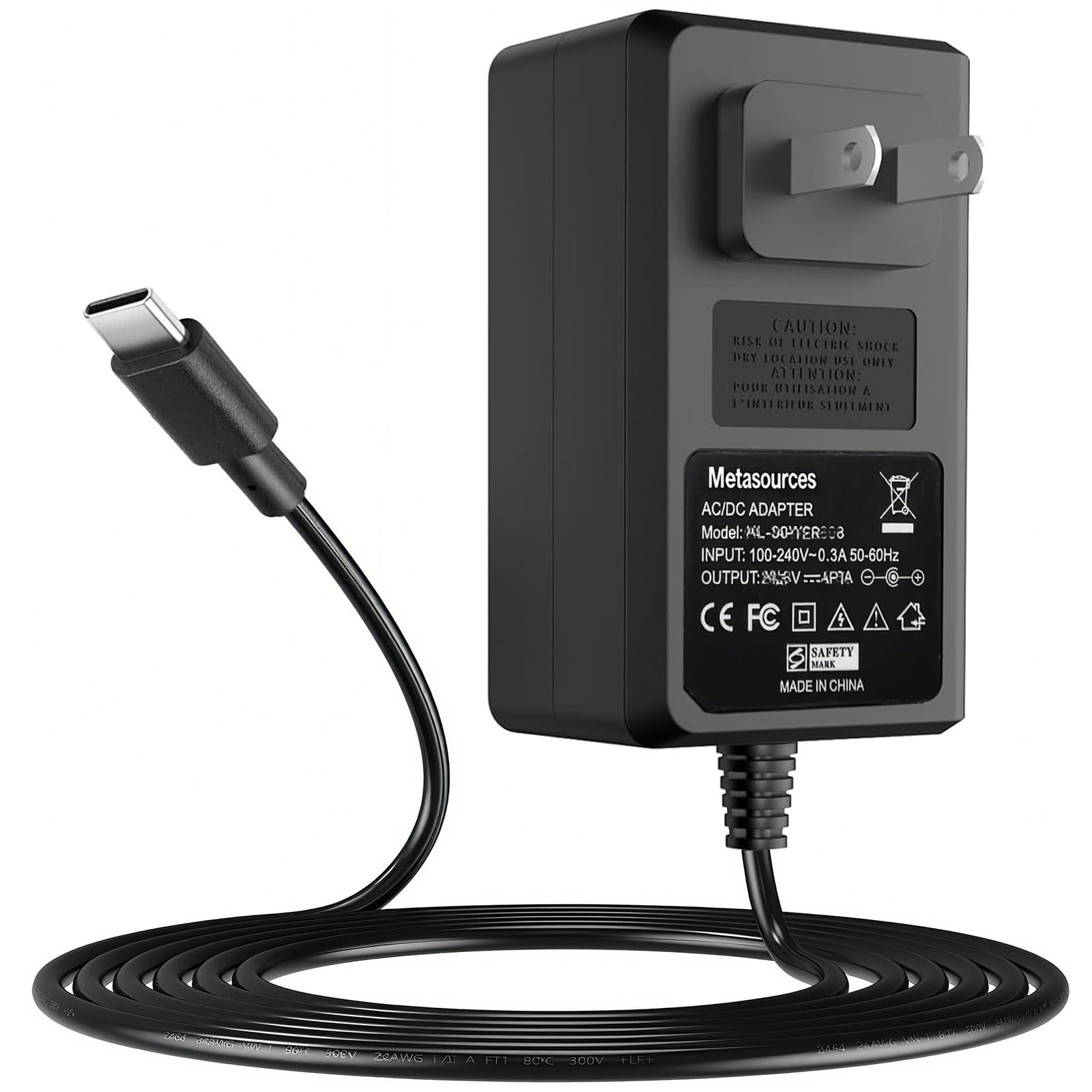 Amazon.com: Metasources USB C 9V AC/DC Adapter Compatible with