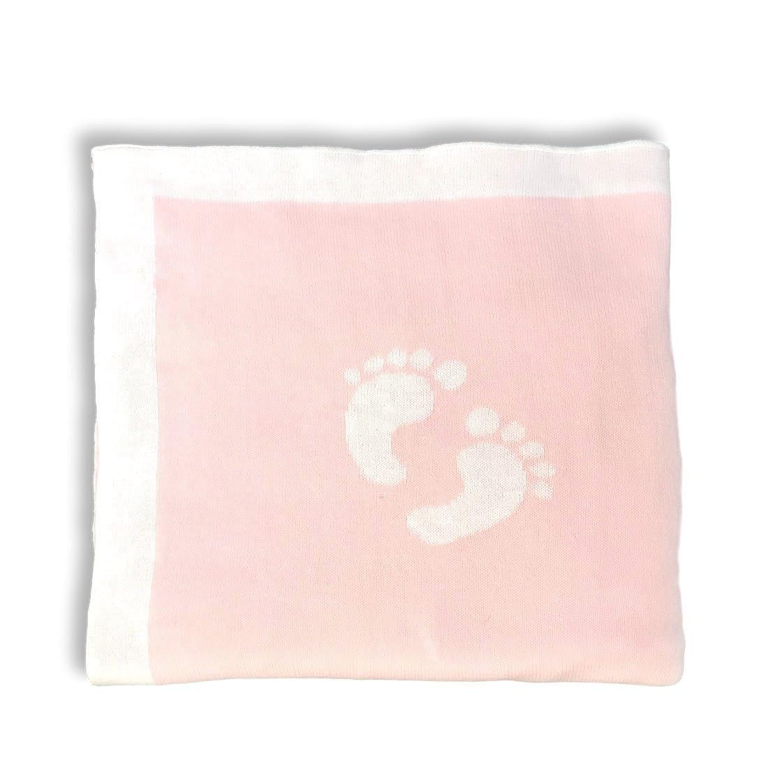 Coperta per Neonato Vogue 100% Cotone con Impronta a Maglia 30"x 40" (Rosa Petalo) novità per la Primavera e L'Estate 2021