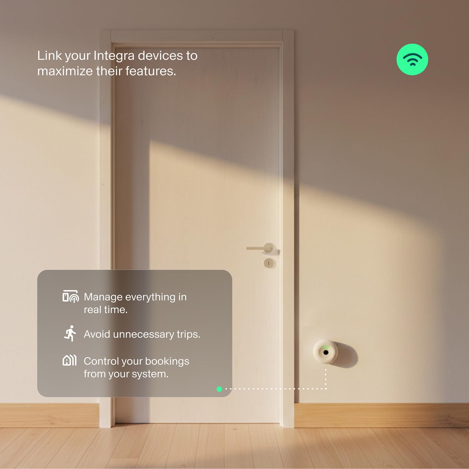 AYR Nex - Pasarela Wi-Fi Inteligente para Cerraduras AYR Pass y AYR Lock Pro, Control Remoto Desde el Móvil, Notificaciones en Tiempo Real y Conexión con Alexa y Google Home [Blanco Mate]