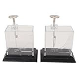 Foil Electroscope, Compact Foil Electroscope Demonstrator High Sensitity Foil Electrometer Scale Physics Science Experiment Kit for Teaching Aids Experiments