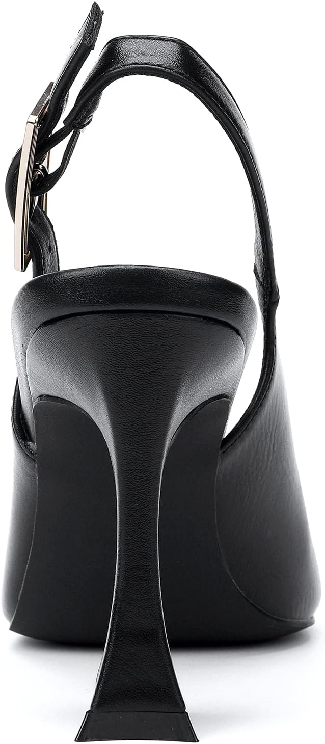Women's Slingback 3In Kitten Heel Comfortable Closed Toe Pumps Dress Shoes for Women - Image 3