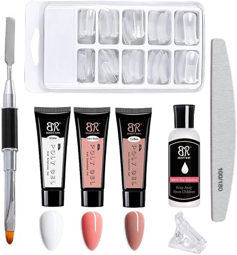 Poly Nail Extension Gel 8 Piece Starter Kit -SET 2