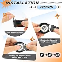 Vista 10 de Correa de reloj de nailon compatible con Samsung Galaxy Watch 7/6/5/4/FE 1.575 in 1.732 in/Watch 6 Classic 1.693 in 1.850 in/Watch 5 Pro 1.772