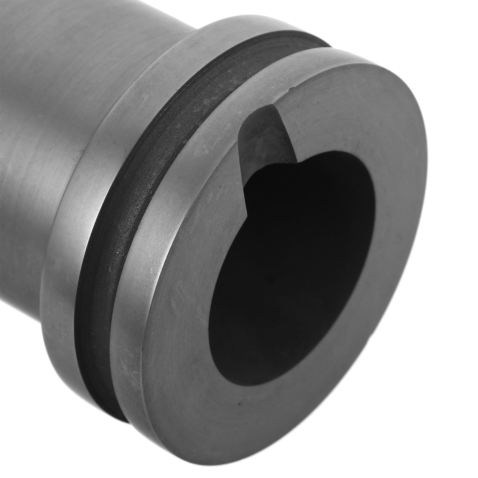 Holibanna Crogiolo di Grafite ad Alta qualità per Fusione Metalli in Forno Elettrico Resistente Alte Temperature Compatto per Oro Argento Raffinazione Laboratorio