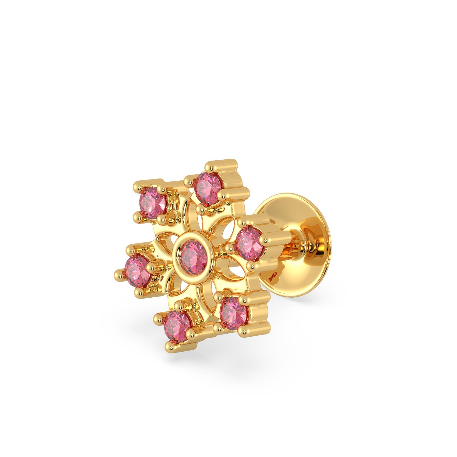 Malabar Gold & Diamonds Yellow Gold Nose Pin for Women 22 k | 22k BIS Hallmark (916) Nose Stud for Women and Girls with Piercing (B09YD6FQZS) Amazon Price History, Amazon Price Tracker