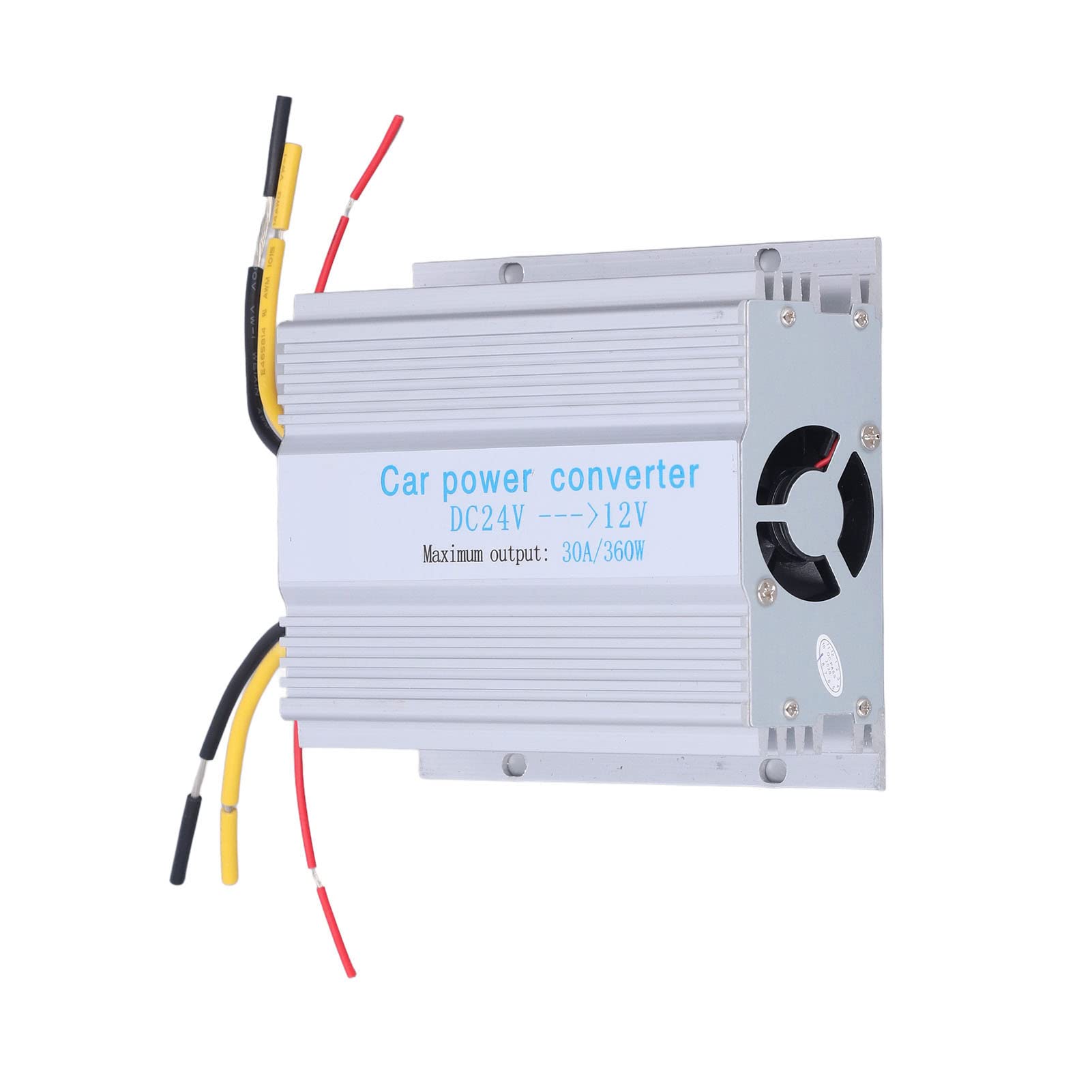 Convertidor de Potencia para Coche de 24V CC a 12V, Regulador Reductor para Dispositivos Electrónicos y Sistemas de Seguridad, Diseño Compacto de 30A