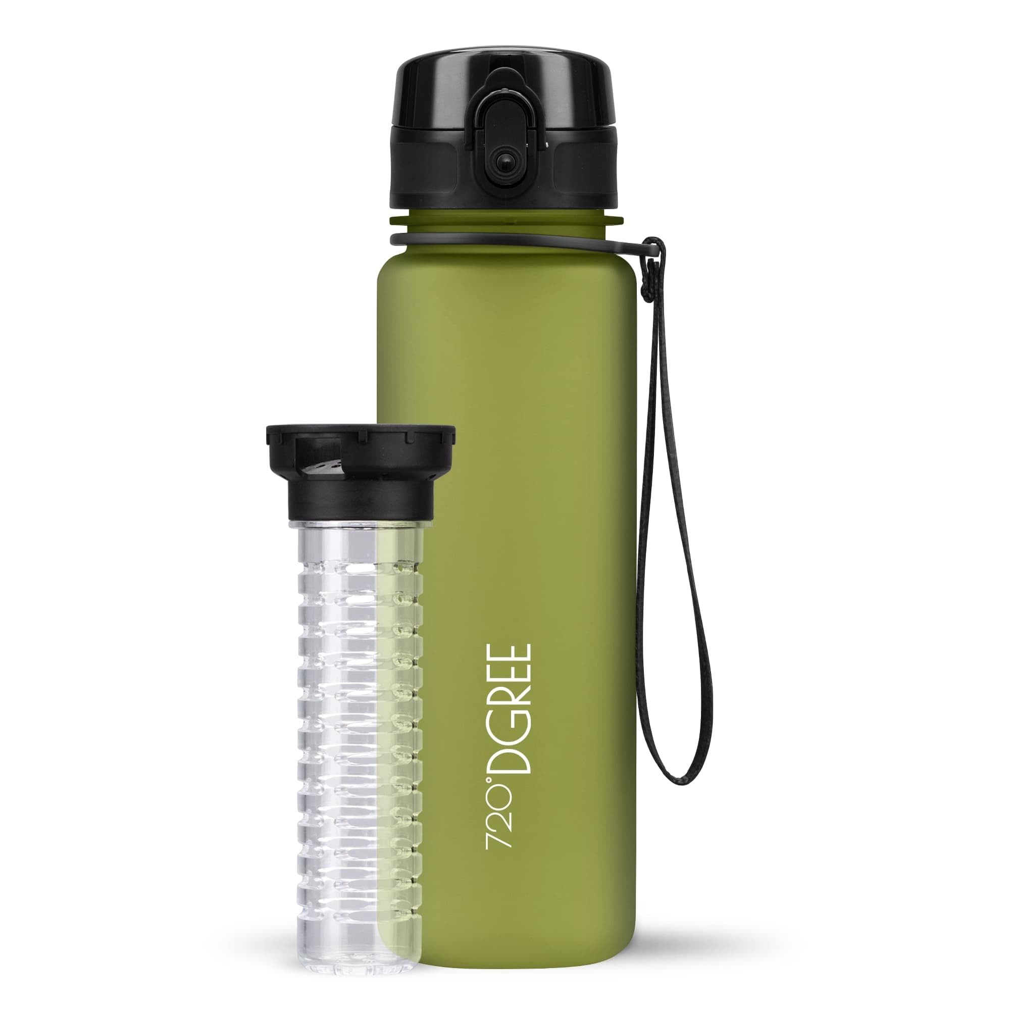 720°DGREE Botella Agua 1 Litro “uberBottle“ - Tamiz-Fruta, softTouch - Sin BPA, Prueba de Fugas, Reutilizable - Cantimplora, Water Bottle ideal para Deporte, Fitness, Gimnasio, Senderismo, Ciclismo — view 225