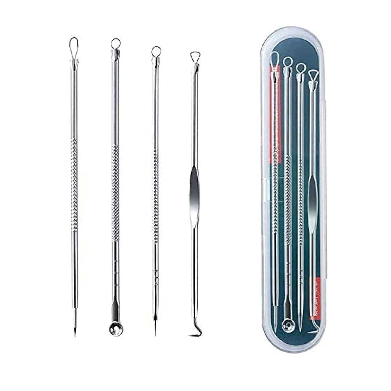 Blackhead Remover, 4-in-1 Stainless Steel Pimple Extractor Tool (1 Pc)-image-13