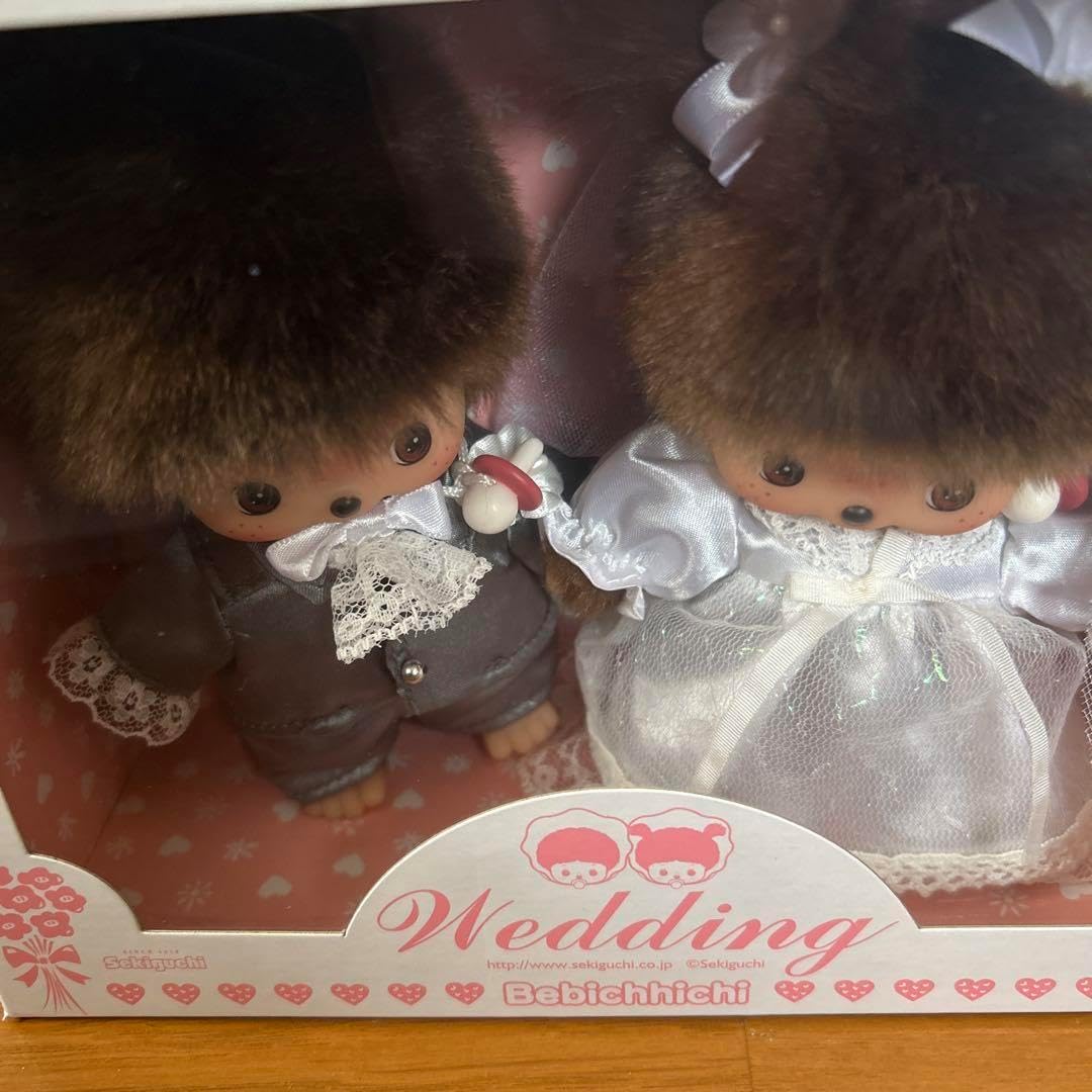 【未使用】ベビチッチ ウェディング　モンチッチぬいぐるみ　可愛い　レア　レトロ セキグチ ウェディングドール 【ベビチッチ】 ウェディング