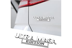 AICEL Ultra MAGA Emblems, 3D Raised Full Metal Car Decals