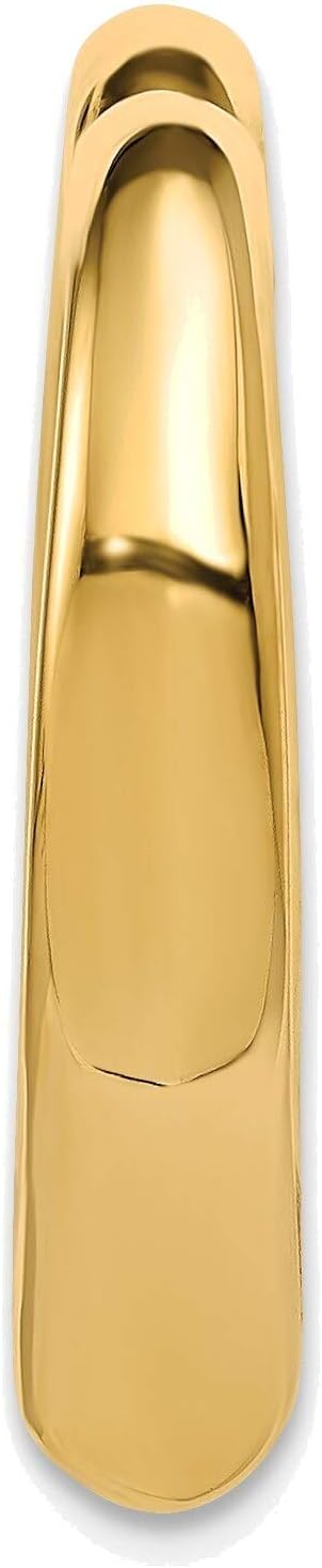 Bonyak Jewelry Polished Heart Chain Slide in 14K Yellow Gold Intricate
