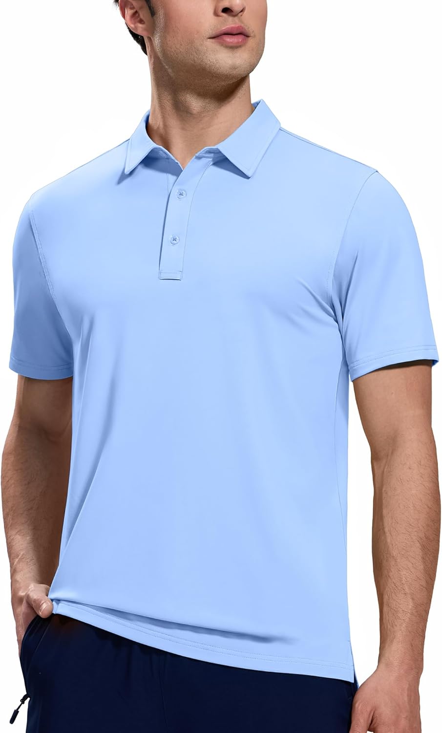 MIER Polo Shirts for Men Short Sleeve Dry Fit Performance Golf Tennis Active Collared Shirts, UPF 50+ Sun Protection - Image 2