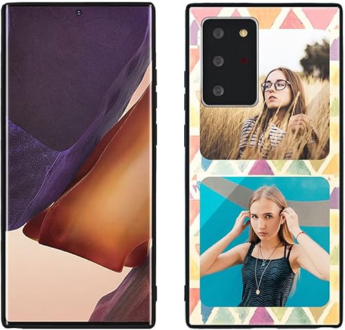 Miniatura 2 de Funda de teléfono personalizada para Samsung Galaxy Note 20 Ultra 5G, funda de TPU suave de vidrio templado antiarañazos, con imagen, texto, imagen