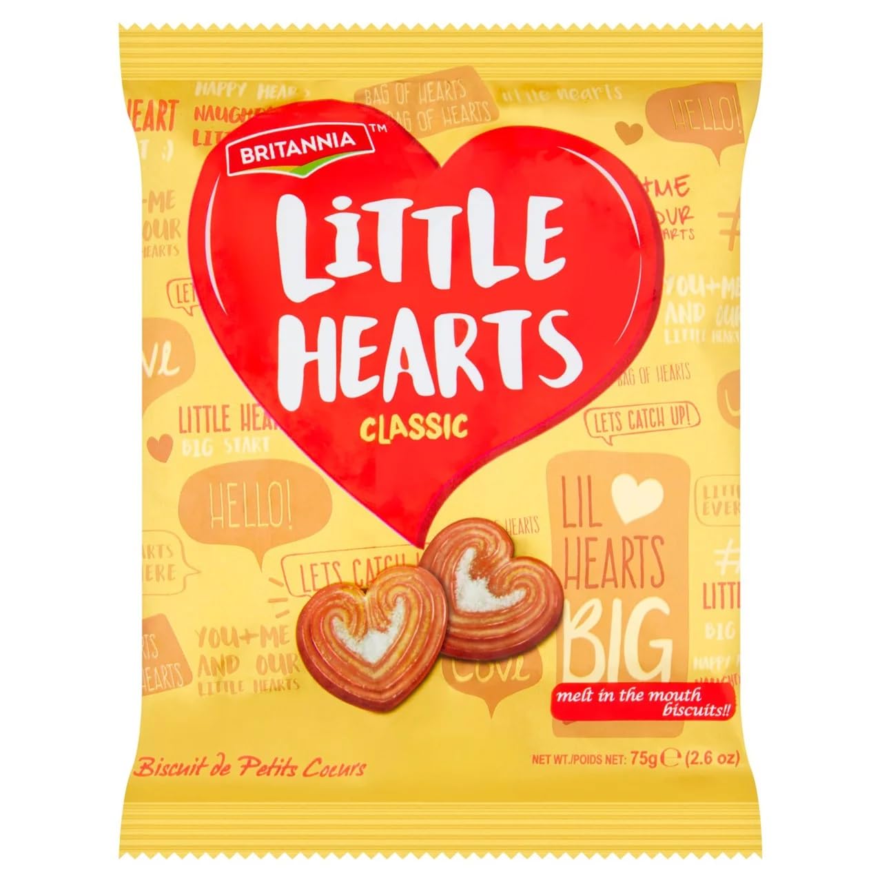 Britannia Little Hearts 75g