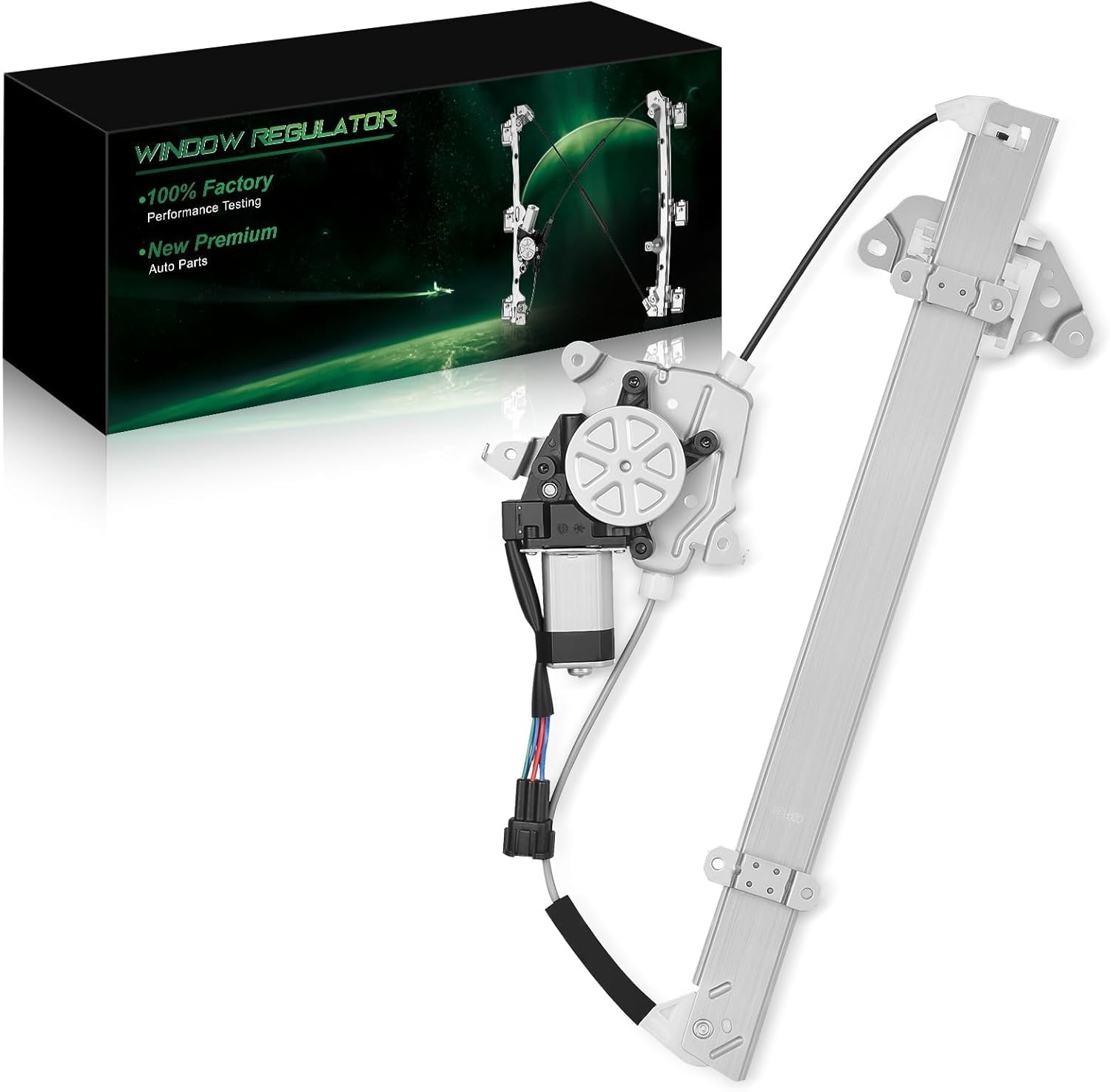 Front Left Driver Side Window Regulator with Motor for:-Nissan Versa 2007 2008 2009 2010 2011 2012, for Versa 07 08 09 10 11 12, with 6 Pins OE# 751-211 751211 80721EE00A