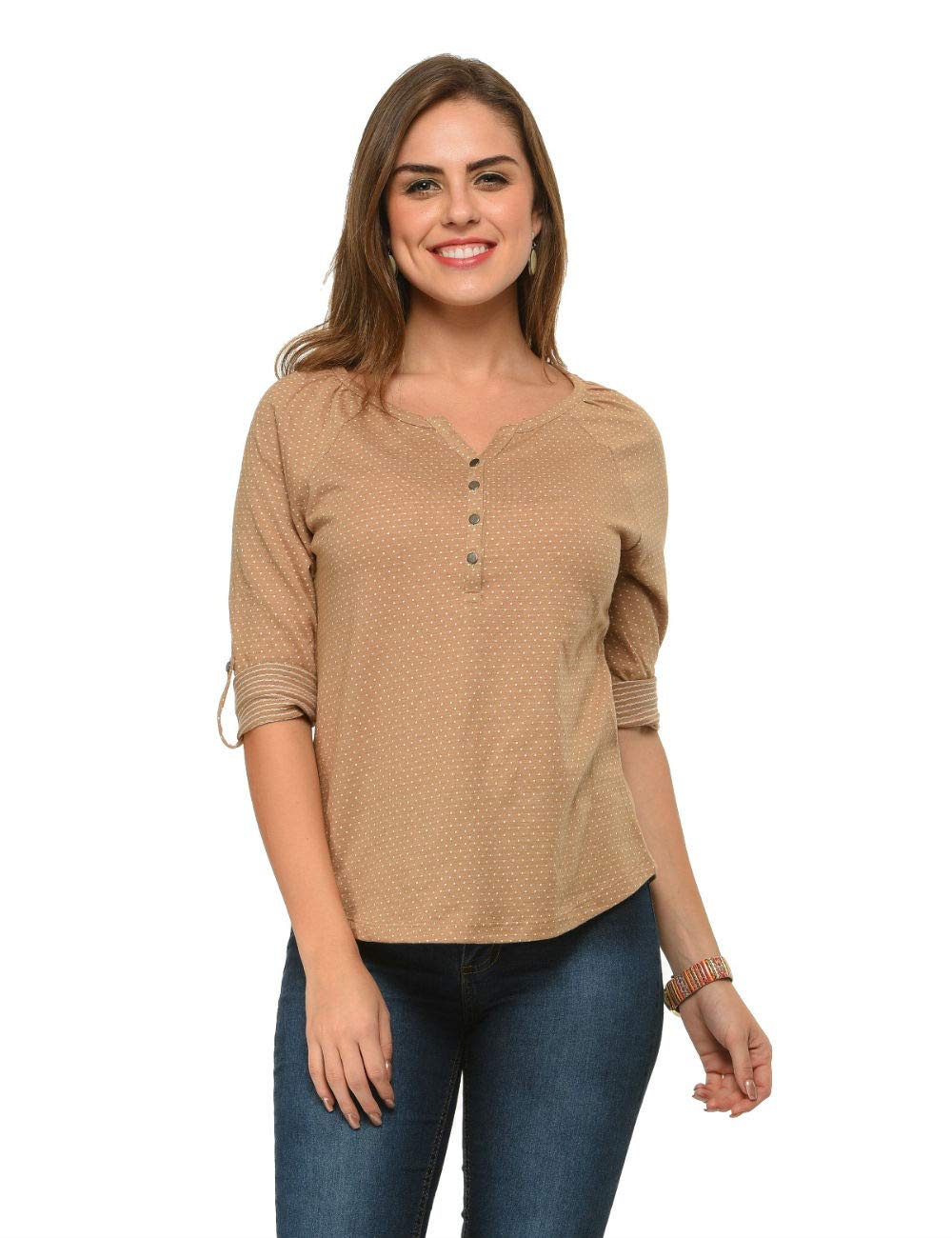 Frenchtrendz Women's Cotton Poly Top(XS-4XL)