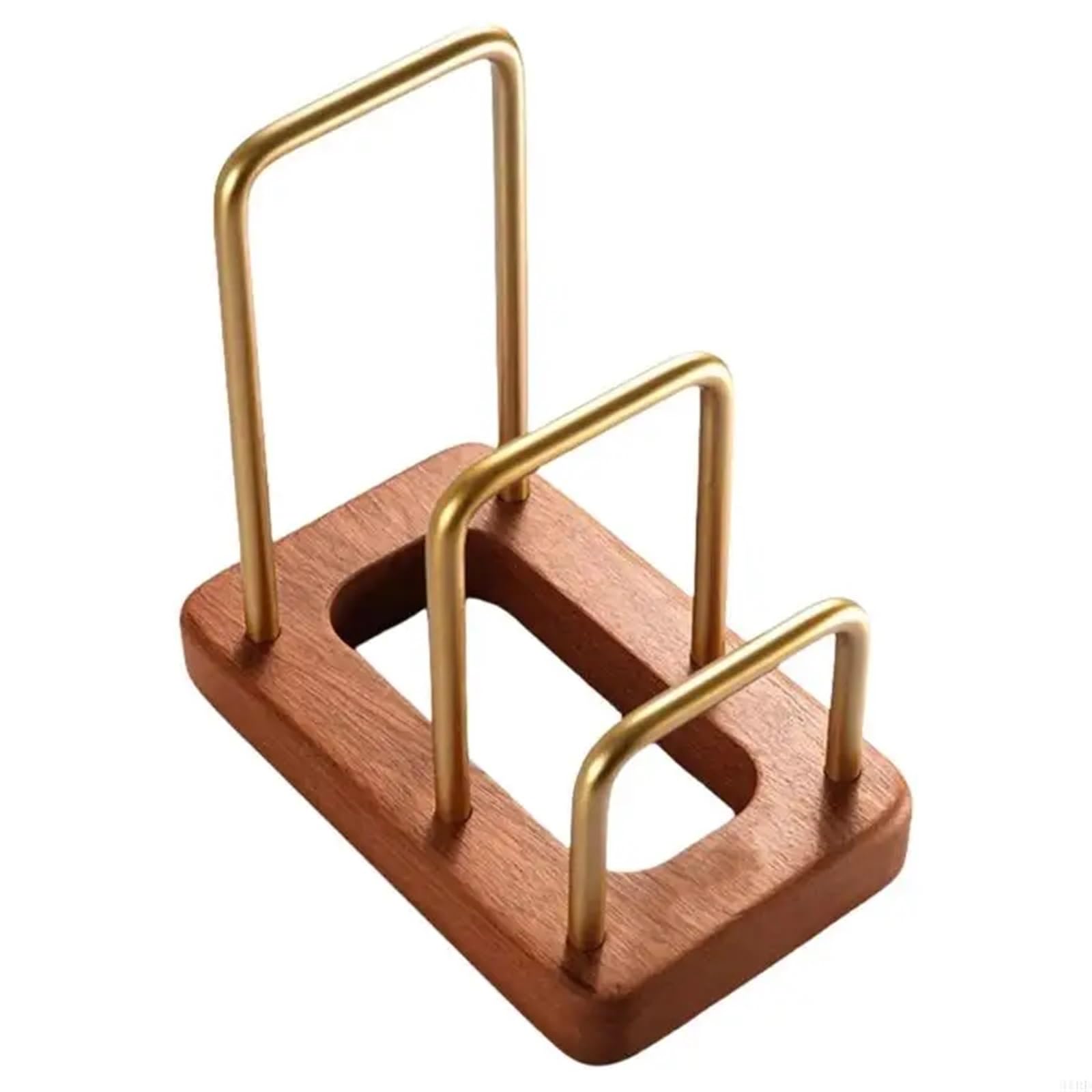 Soporte para tabla de cortar Estante de madera for almacenar sartenes y tablas cortar en la encimera cocina(Single port)