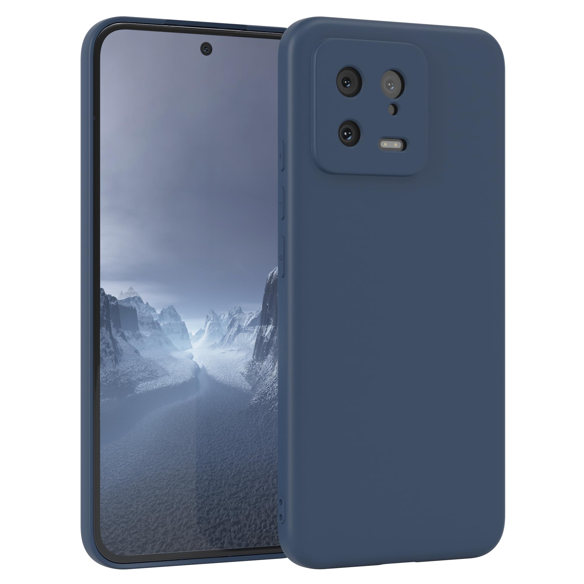 EAZY CASE - Custodia in silicone per Xiaomi 13 Custodia morbida protettiva con protezione della fotocamera Protezione sottile Premium Cover TPU Telefono Bumper in Giallo