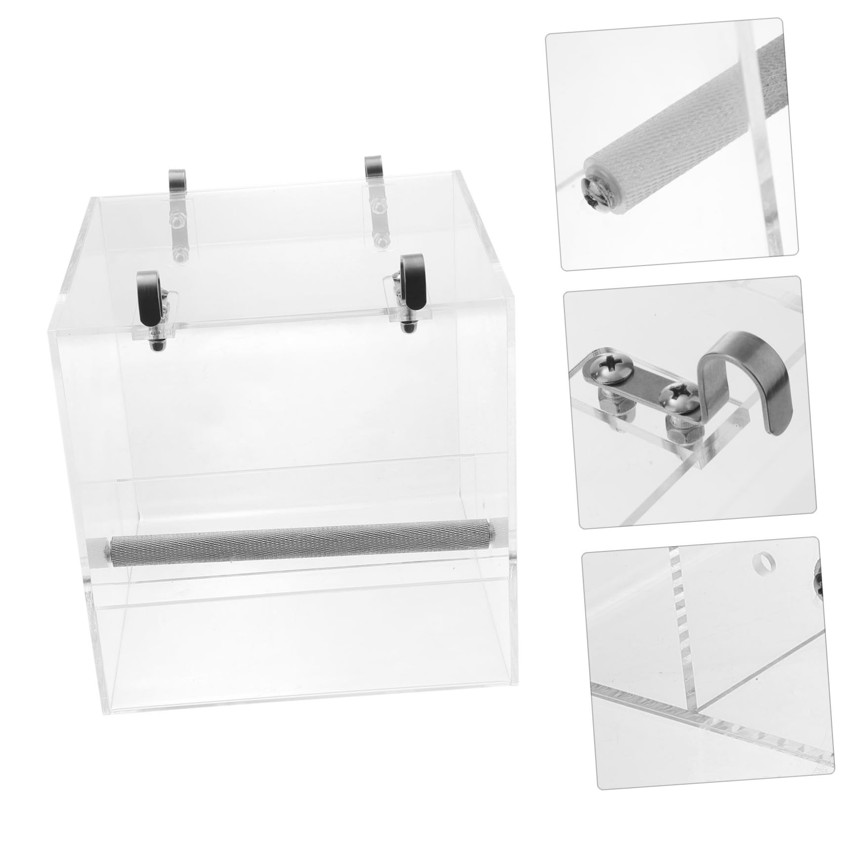 Alimentador Automático Más Grande Interior Alimentador De Aves para Ventana Largo Comederos para Pájaros Comedero para Pájaros para Jaula