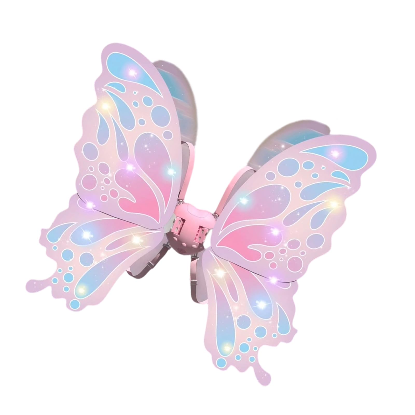 ZWWAAZHF Electric Fluttering Butterfly Wing with Light and Sound Effect Illuminated LED Butterfly Wing for Kid Birthday Parties Flashing
