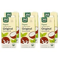 Vista 7 de 365 por WFM, Leche de coco original sin azúcar orgánica, 64 onzas líquidas