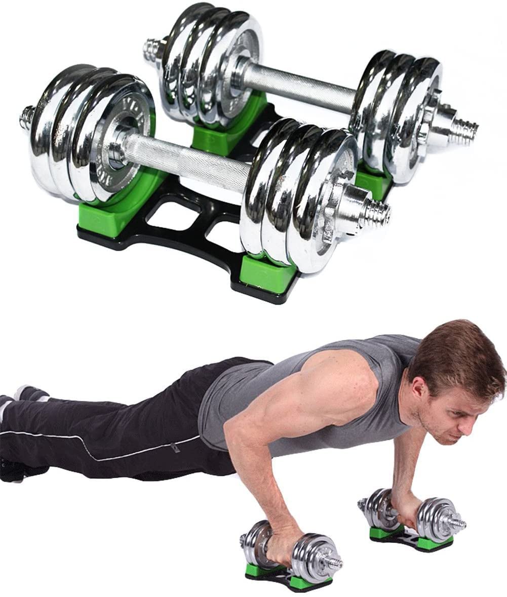 LATRAT 2 pezzi di supporto per manubri da palestra, supporto per manubri piccoli da utilizzare per posizionare pesi fitness a casa