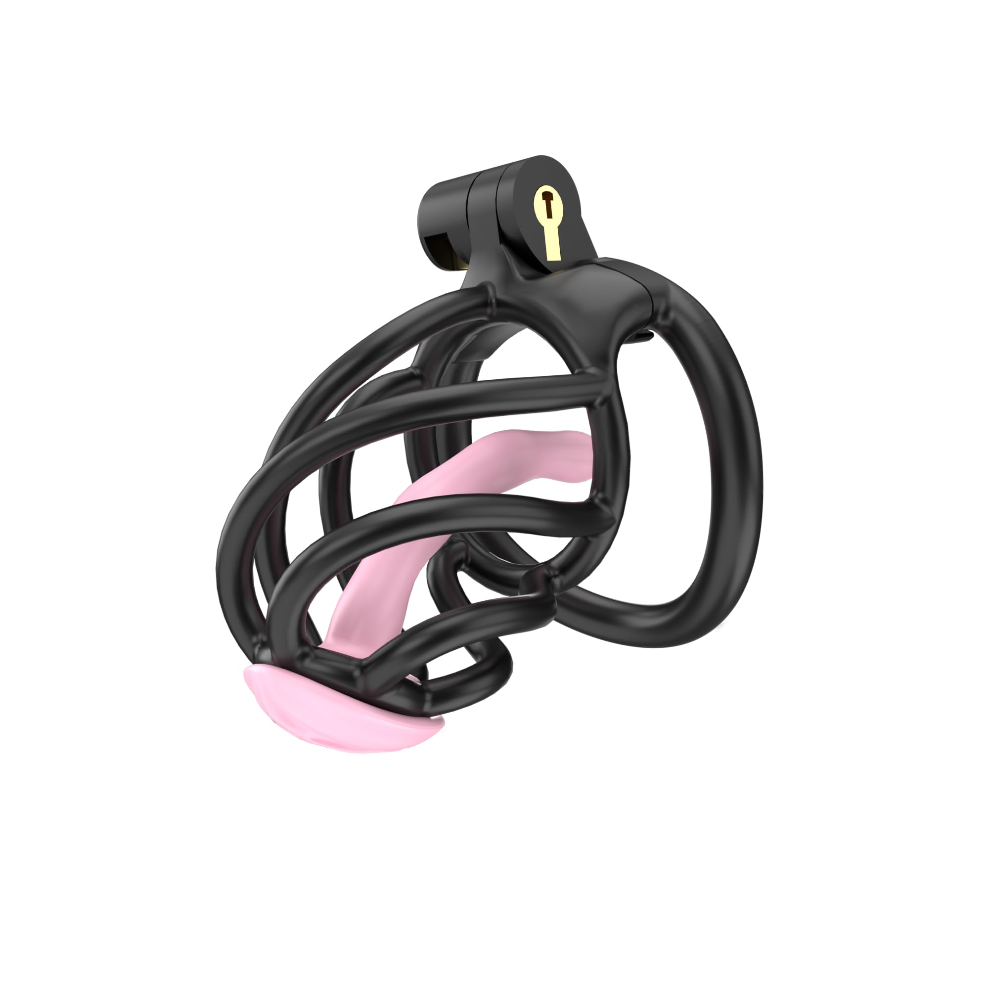 Spiral Chastity Device Yithuet Cobra 6 Resin Cock Cage, Black: Small Small Black
