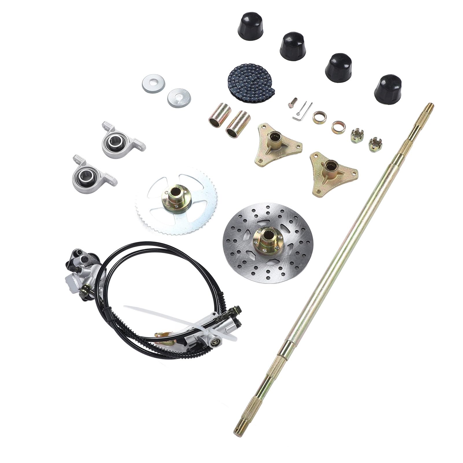 SIXRUN Kit Assale Posteriore Go Kart da 29 Pollici, Componenti Durevoli, Aggiornamento delle Prestazioni per Quad ATV
