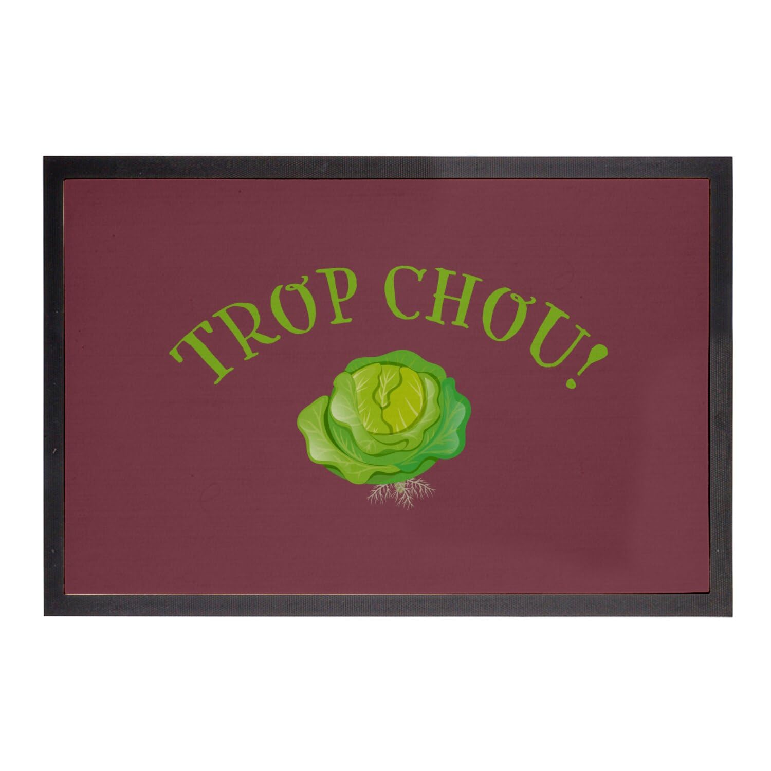 Paillasson rouge 75x50 cm tapis entrée enfant mignon expression drôle