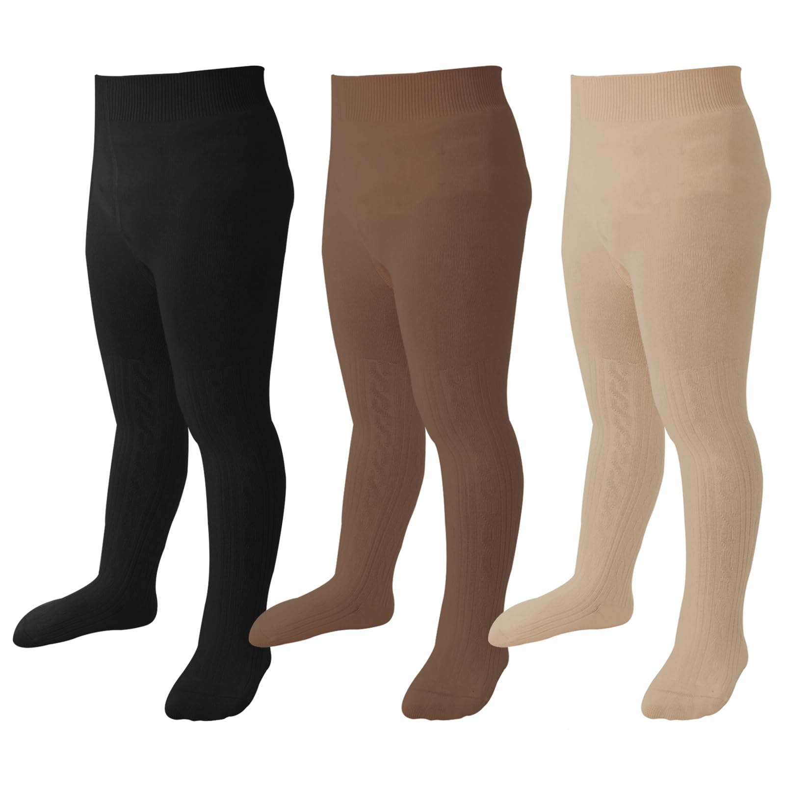 Baby Tights Toddler Cable Knit Leggings Seamless Cotton Stockings Pantyhose