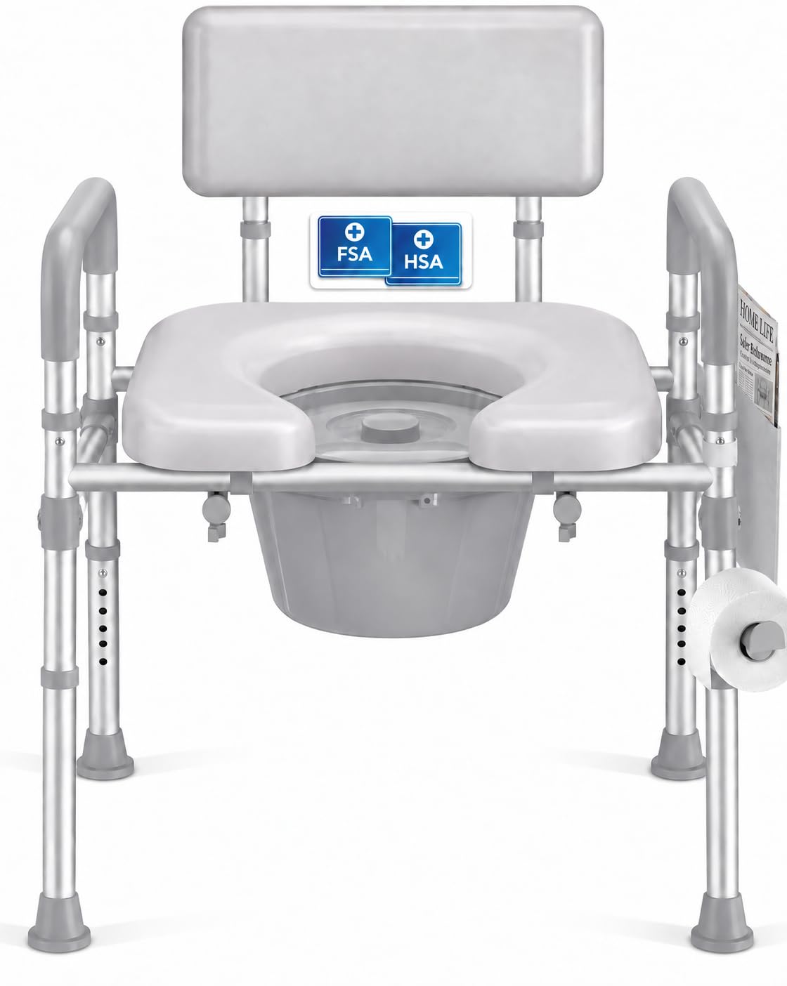 Bedside Commode - Portable Toilet for Seniors & Adults -1