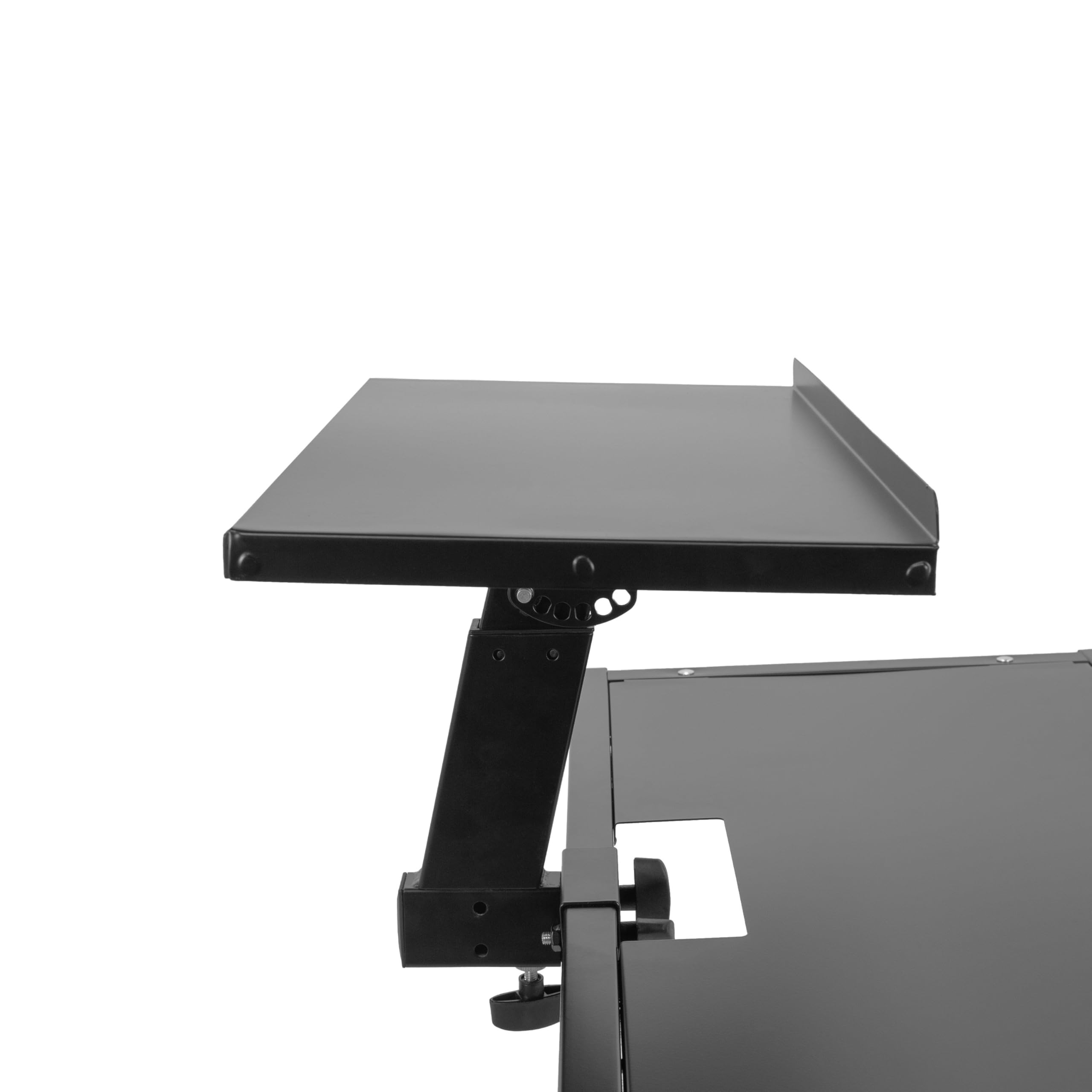 BoomToneDJ, stazione DJ, mobile con supporto integrato regolabile per PC, telaio in acciaio Z, facile da usare, trasportabile, perfetto per controller USB DJ, smontabile e trasportabile facilmente