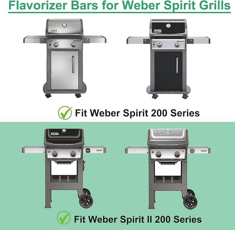 WELL GRILL Weber Spirit 210 szériához grill alkatrészek szett - égőcsövek, ízesítő rácsok, rács - For Spirit 200 Series