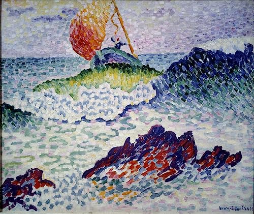 Toile Le Naufrage d'Henri Edmond Cross pour une décoration murale moderne de salon