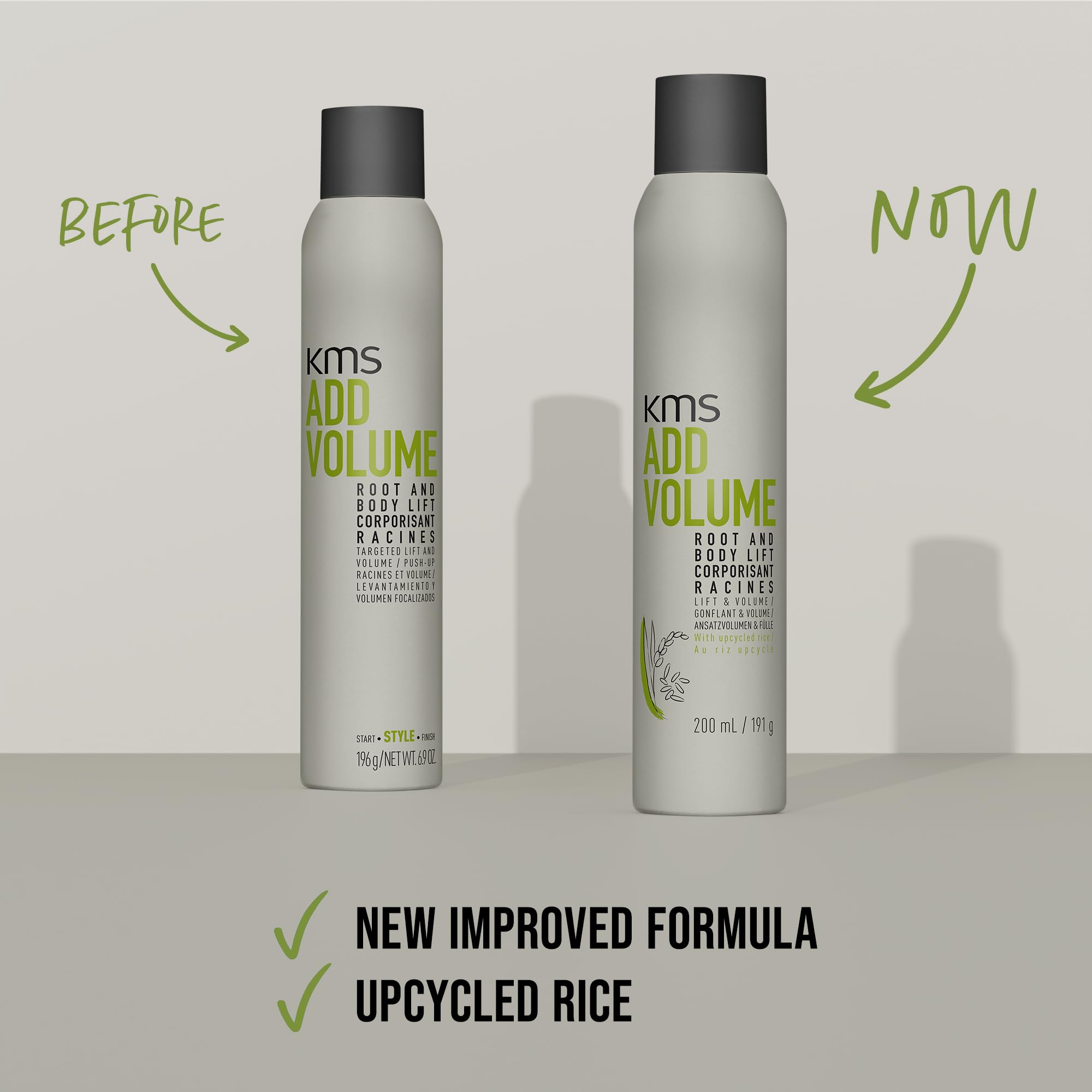 KMS AddVolume Root & Body Lift, for Fine Hair Adds Volume & Lift, Heat Protection up to 230°C, Vegan & PETA Approved, 200ml - Image 4