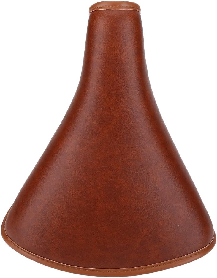 Tbest Universal Comfortable ycle Saddle,Brown Leather Bike,Comfortable Rivets PU Leather Spring ycle Saddle with Soft Cushion for Men Women Brown Brown Leather Brown
