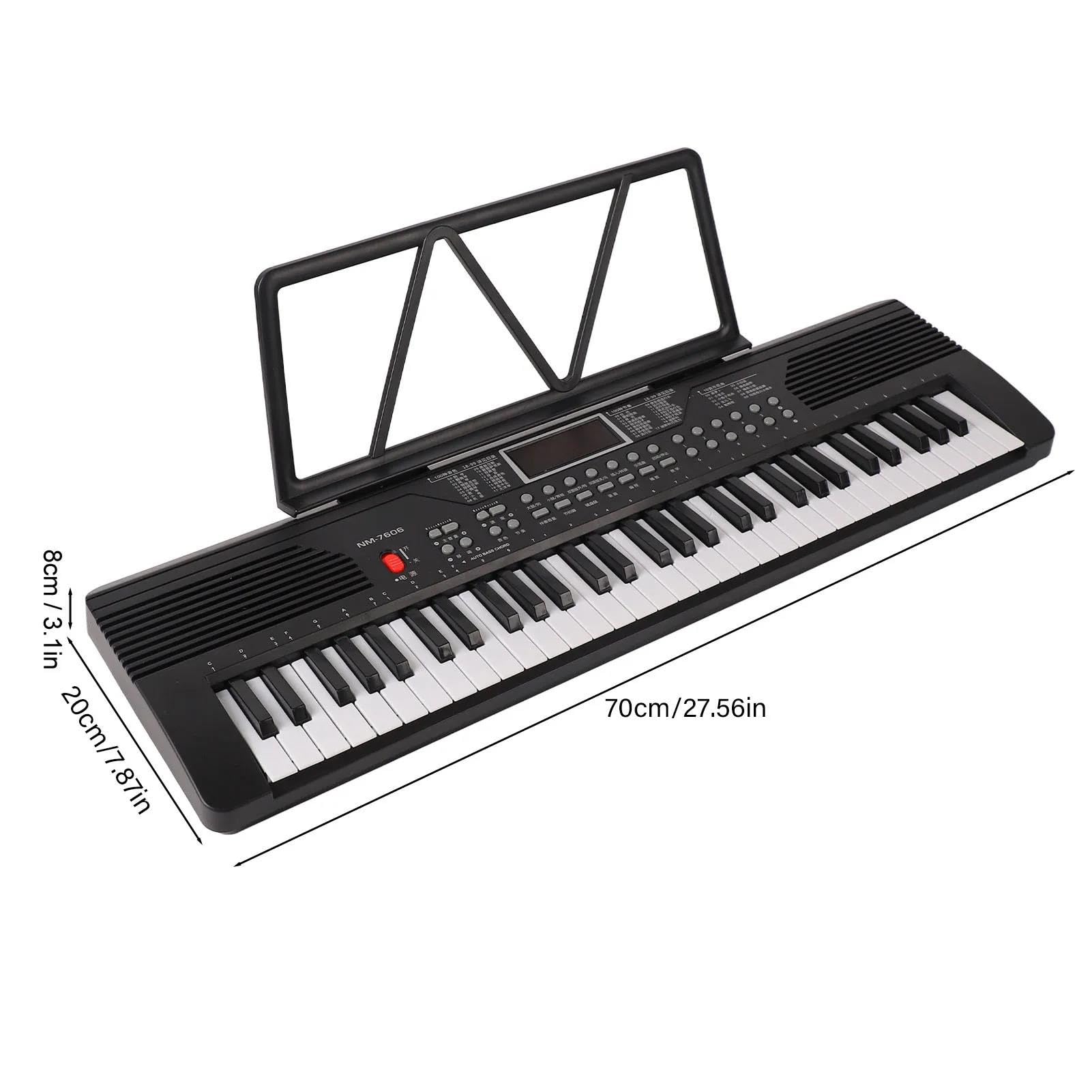 Pianino Elektroniczne Pianino Elektryczne Z 61 Klawiszami Redukcja Szumów Czysty Dźwięk Profesjonalny Instrument