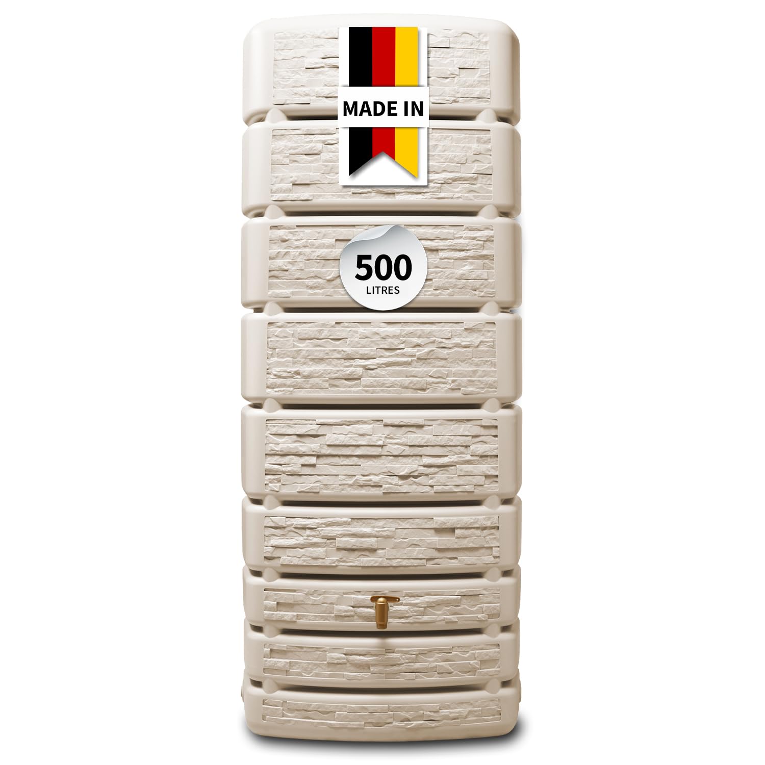 GRAF CUVES Cistern Réservoir d'eau, 500 litres, Sable | Rectangulaire en Plastique