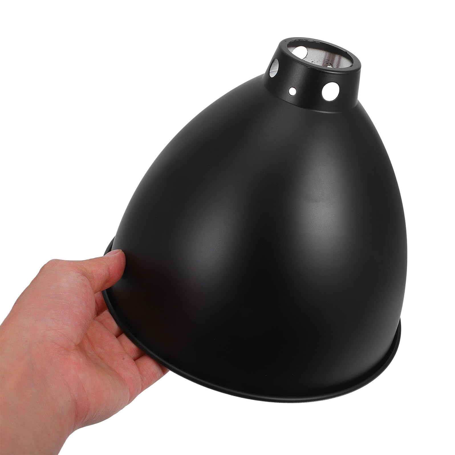 Paralume per Lampada Riscaldante Rettili in Ferro, Copertura Riflettente Isolante 8,5” per Gabbia Animali Domestici, Miglior Utilizzo Luce e Risparmio Energetico, Installazione Rapida