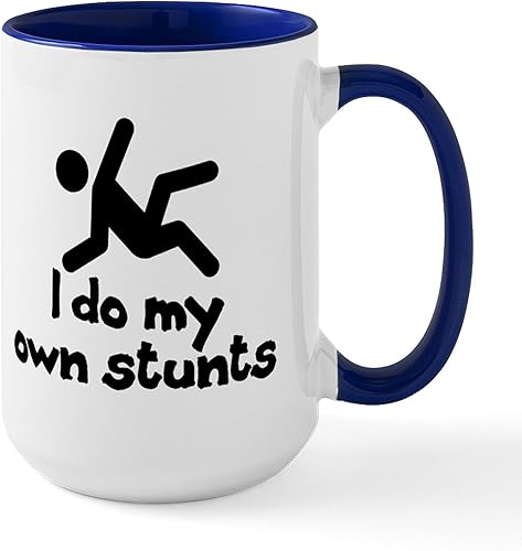 Miniatura 9 de CafePress I Do My Own Stunts Tazas Taza de café de cerámica de 15 oz (15.0 fl oz)
