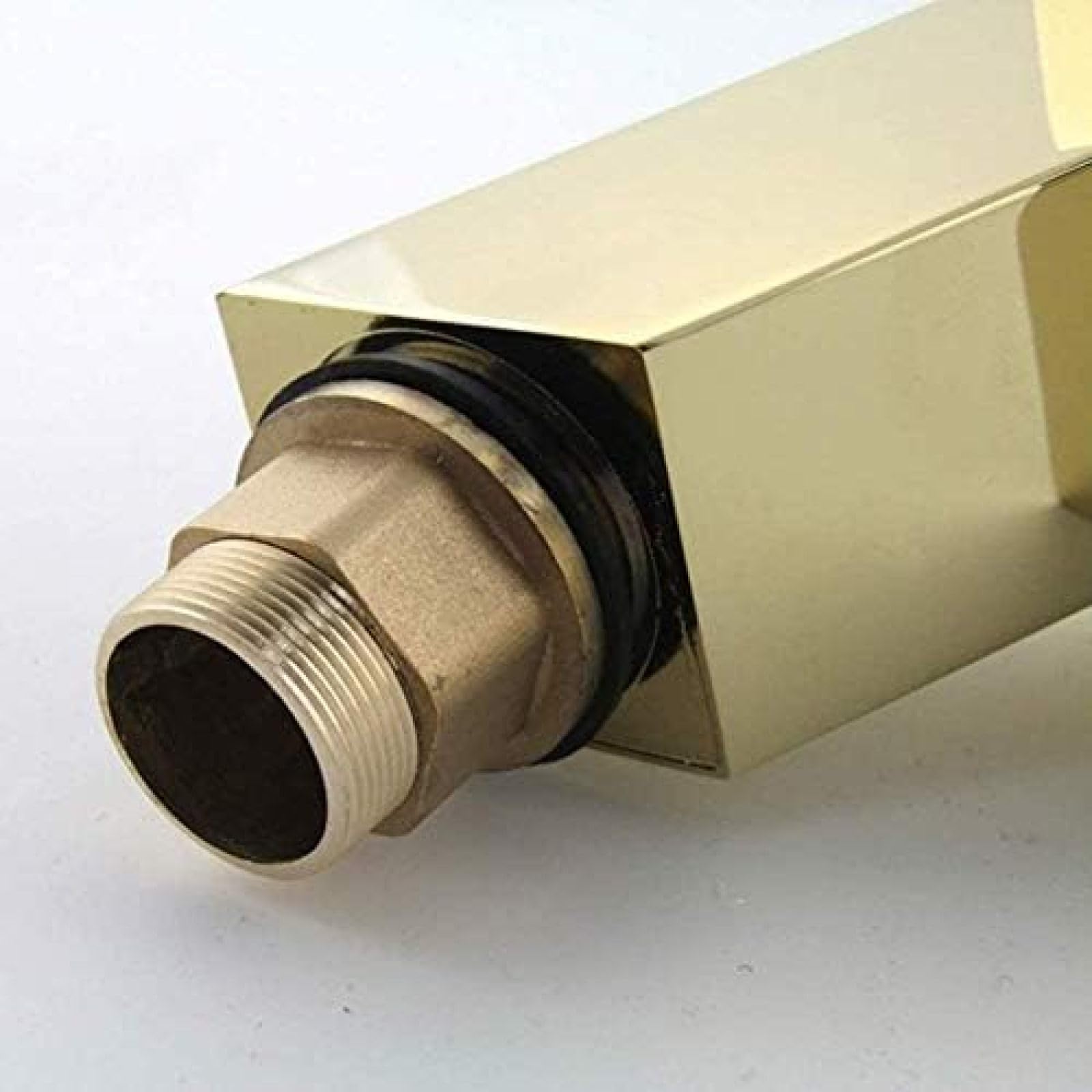 Robinet Golden Brass Square Waterfall Spout Bathroom Bathin Faucet Vanity Sink Mixer Tap