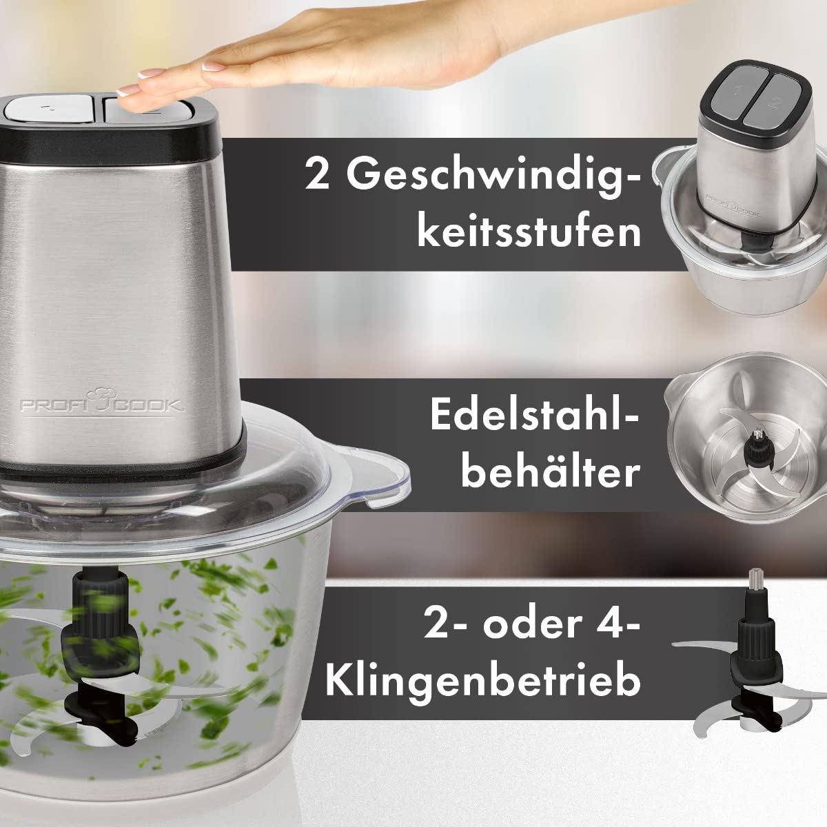 Profi Cook PC-MZ 1227 Multimesser 500 W Stal nierdzewna