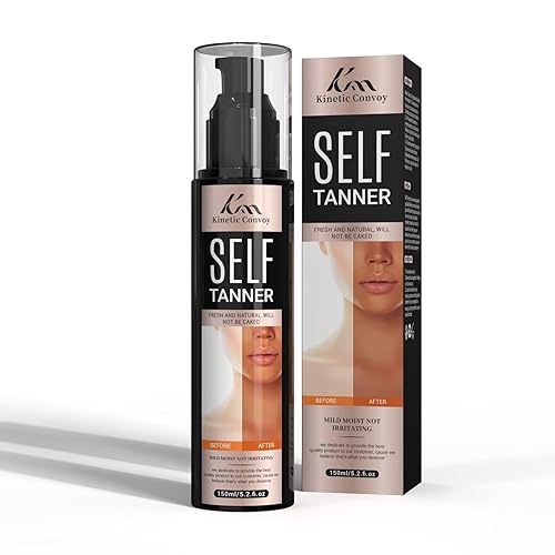 Kinetic Convoy Loción autobronceadora natural Self Tanner - Loción bronceadora sin sol para cara, cuerpo y piernas, hidratante de bronceado gradual