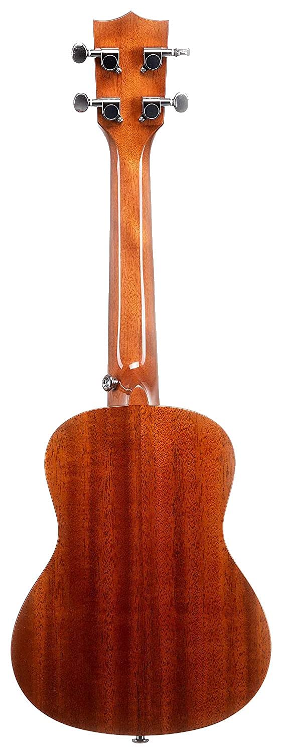 VOLT - Ukulele Riva, dimensioni: Concerto, copertina in mogano, tastiera: palissandro, finitura lucida, ornamenti in madreperla, lunghezza: ca. 610 mm, con bottoni per cintura, custodia imbottita