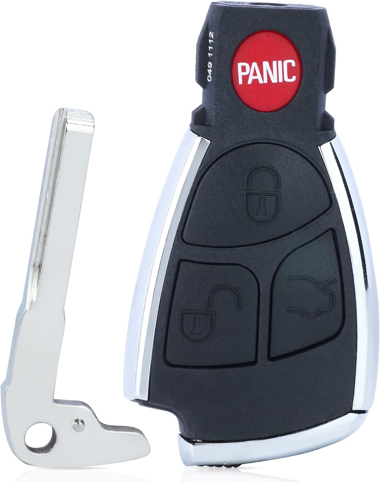 Modified Remote Key Fob Shell Case Replacement for Mercedes-Benz C230 C280 C350 C43 AMG CL500 CL600 CLK320 CLK430 CLK500 CLK55 AMG CLS500 E320 E350 FCC ID: IYZ3312