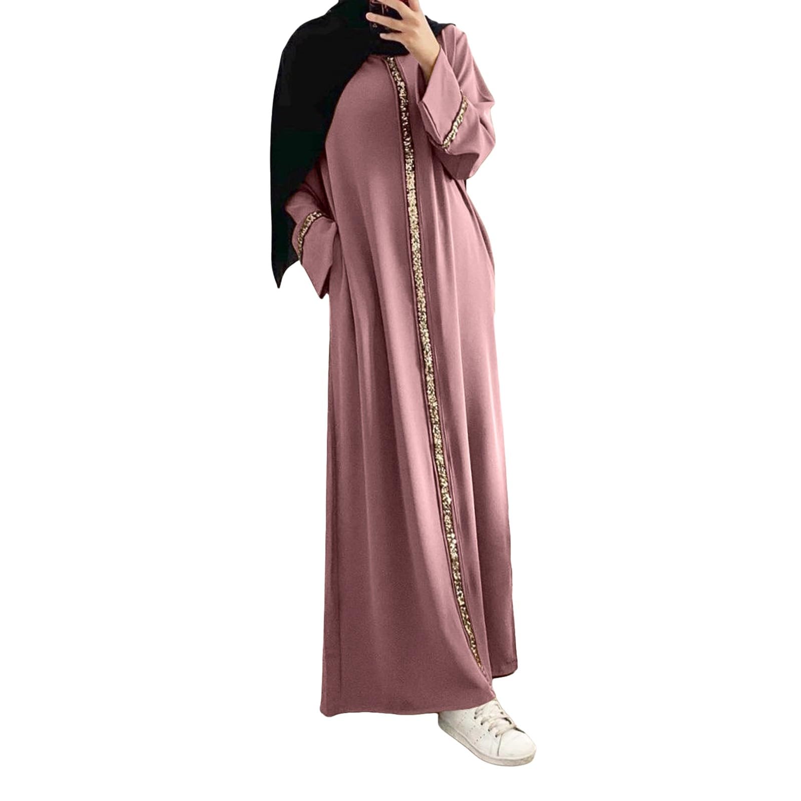 Générique Damska długa sukienka Bohemian Fluid Maxi Casual Lato Plaża Szykowny Wygodny Elegancki Lekki Luźny Długi rękaw Okrągły dekolt Kwiatowy Nadruk A27