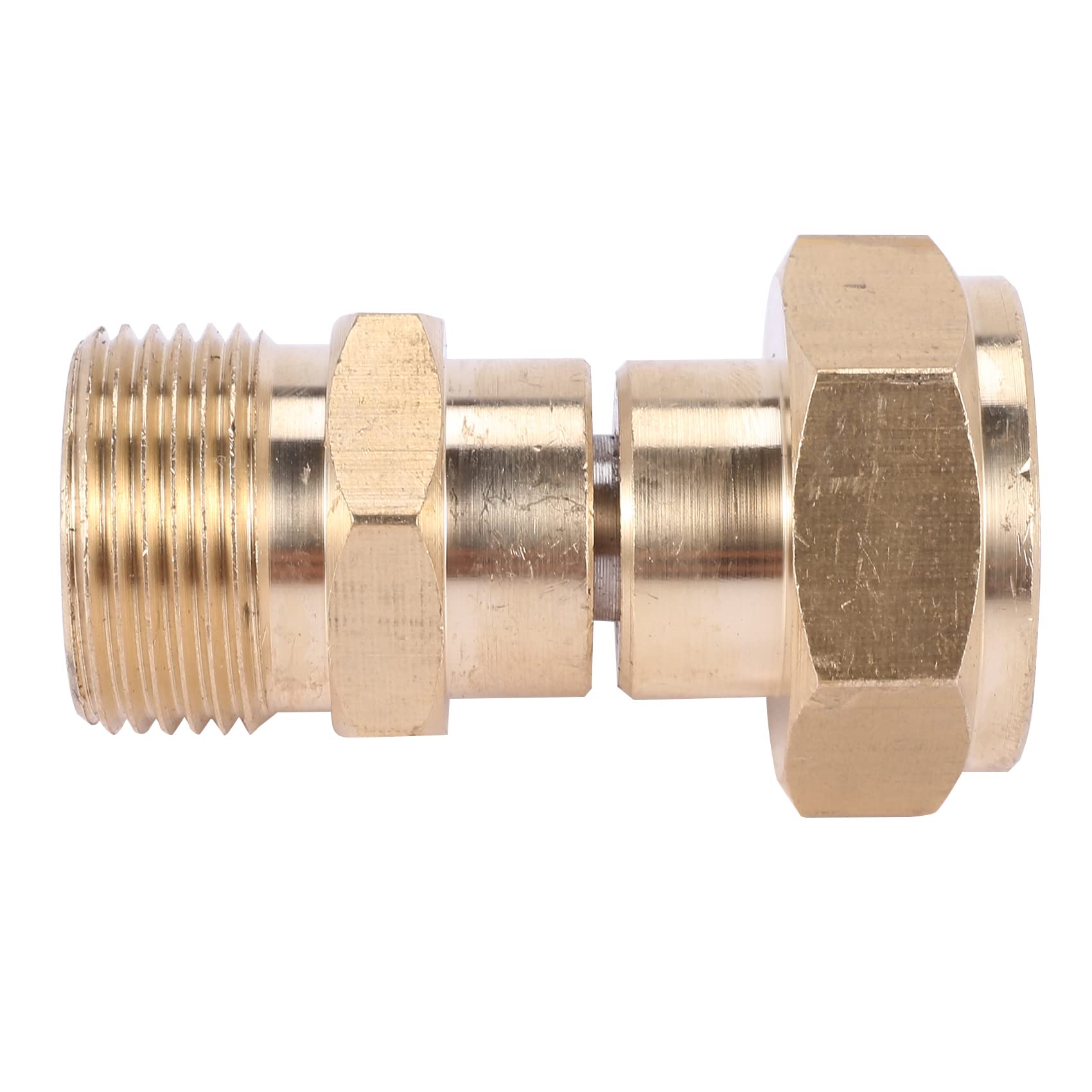 Drehgelenk für Hochdruckreiniger, Knickfreie Pistole ein Schlauchanschluss, Metrische Verdrehsicherung M22, 14 Mm Anschluss, 3000 Psi